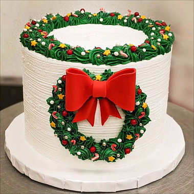 «Рождественский венок» купить - щелково.сладкоежкин.рф