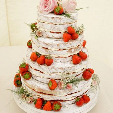 Торт клубничные розы купить - щелково.сладкоежкин.рф