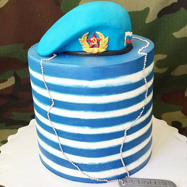 Торт "ВДВ Тельняшка" купить - щелково.сладкоежкин.рф