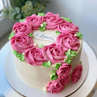 "Розовый венок" купить - щелково.сладкоежкин.рф